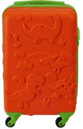 WALIZKA PODRÓŻNA KABINOWA 18 CALI PROWORLD KID - POMARAŃCZOWY (DINO)