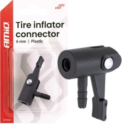 Adapter kompresora plastikowy 6mm amio-04501