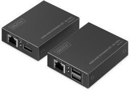 Adapter AV Digitus DIGITUS HDMI KVM Extender 4K/30Hz czarny