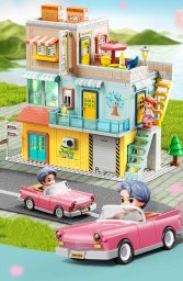 Klocki konstrukcyjne willa 304 elementy