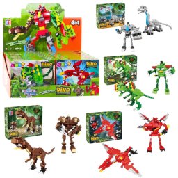 Klocki Konstrukcyjne Dinozaur Robot 2w1 50-70 el. Mix LEAN TOYS