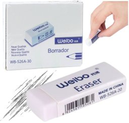 Gumka Do Mazania Biała Szkolna Biurowa WB-526A -30 4cm