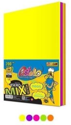 Papier ksero A4 75g 5 kolorów 200 arkuszy neon