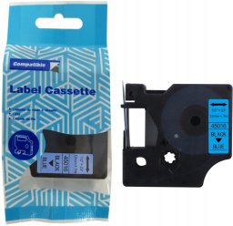 Taśma DYMO D1 45016 12mm x 7m S0720560 czarny na niebieskim zamiennik