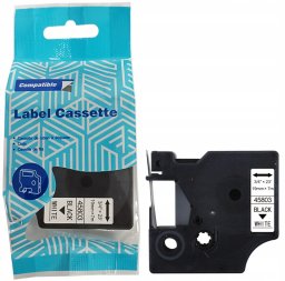 Taśma DYMO D1 45803 19mm x 7m S0720830 czarny na białym zamiennik