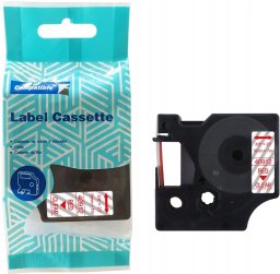 Taśma DYMO D1 40912 9mm x 7m S0720690 czerwony na przezroczystym zamiennik