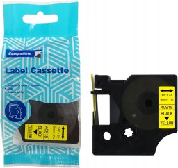 Taśma DYMO D1 40918 9mm x 7m S0720730 czarny na żółtym zamiennik