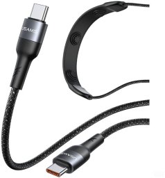 Kabel USB Usams USB-C - USB-C 1.4 m Czarny (SJ759USB01)