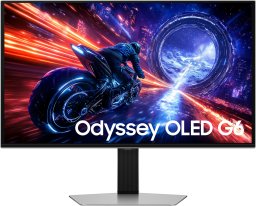 Samsung G60SF monitor komputerowy 68,6 cm (27") 2560 x 1440 px Quad HD OLED Srebrny