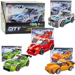 Klocki Konstrukcyjne 2w1 Auto Robot Napęd Pull-Back 194-216 el. Mix