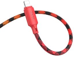 Kabel USB Hoco USB-C - Lightning 1 m Czerwony