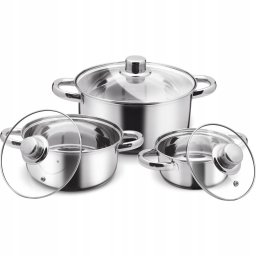 LP1000 Zestaw Garnkw z pokryw 6szt. MARCHE
