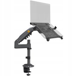 H100-FP Ergonomiczny uchwyt biurkowy do laptopa / monitora Regulacja 3D