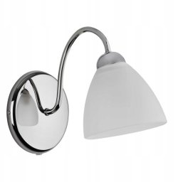 Kinkiet Alfa Kinkiet oprawa ścienna Alfa Ariel 1x60W E27 biały/chrom 22600