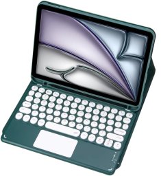 Etui z klawiaturą Bluetooth touchpad do iPad Air 13 Gen6 (Zielone)