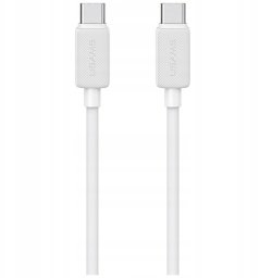 Kabel USB Usams USB-C - USB-C 2 m Biały