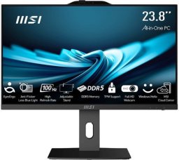 MSI AIO PRO AP242P 14MQ-890EU i5-14500 23.8 IPS LED FHD Non-Touch Anti-Glare 16GB SSD500GB M.2 AX211 WiFi 6E Intel Q670 Chipset Windows 11 Pro Black