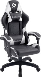 FOTEL DEFENDER COMPANION BIAŁO-CZARNY GAMING