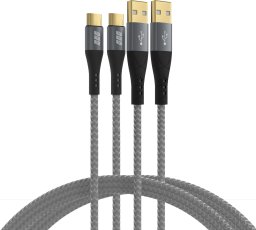 Kabel USB EFB USB-A - USB-C 1 m Czarny (USB-AC-00006)