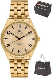 Zegarek Perfect Zegarek Perfect M141-08 męski klasyczny czytelny 42 mm .