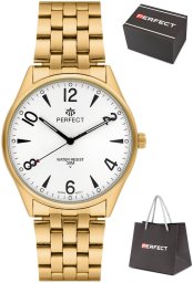 Zegarek Perfect Zegarek Perfect M141-07 męski klasyczny czytelny 42 mm .