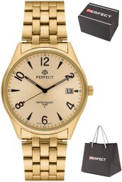 Zegarek Perfect Zegarek Perfect M141T-08 męski klasyczny czytelny 42 mm .