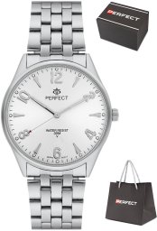 Zegarek Perfect Zegarek Perfect M141-03 męski klasyczny czytelny 42 mm .