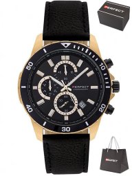 Zegarek Perfect Zegarek Perfect W502CH-03 męski chronograf 46 mm .