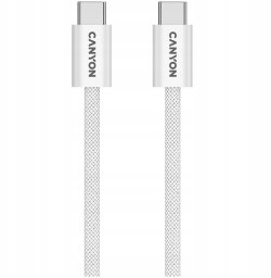 Kabel USB Canyon USB-C - USB-C 1 m Biały (CND-CCMG60AB15W)