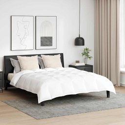 Zestaw kołdry zimowej z poduszką 3 pcs Biały 200 x 200 cm