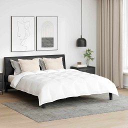 Zestaw kołdry zimowej z poduszką 3 pcs Biały 200 x 220 cm