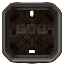 Legrand Nowe PLEXO 55 Puszka natynkowa pojedyncza z przepustem membranowym antracyt 069601L