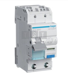 Hager Wyłącznik różnicowo-nadprądowy RCBO 1P+N 6kA C16A 0,03A Typ A QuickConnect ADS966D