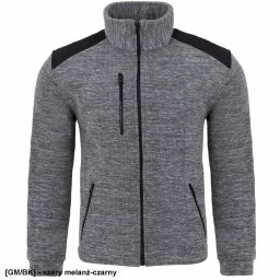 FLRA 340 - bluza polarowa unisex, gruba posiada bardzo dobre właściwości cieplne - złoto-czarny 2XL