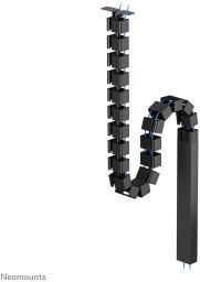 NEOMOUNTS Cable Spine Organizer for sit/stand desk frames screw mounted magnetic channel black