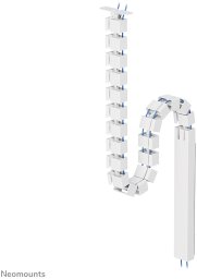 NEOMOUNTS Magnetic Cable Cover for sit/stand desk frames screw mounted magnetic channel white