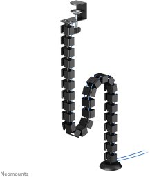NEOMOUNTS Cable Spine Organizer for sit/stand desk frames clamp mounted black