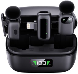 2x MIKROFON BEZPRZEWODOWY KRAWATOWY DO IPHONE TELEFONU KOMPUTERA USB-C