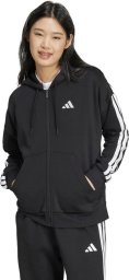 Adidas Bluza damska adidas Essentials 3 Stripes Full Zipp Hoodie czarna JE1283 L