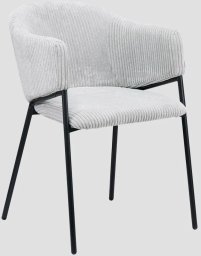 Krzesło sztruksowe PRAZER szare HOMLA