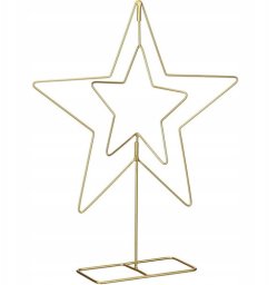 GWIAZDA DEKORACYJNA 50CM ZŁOTA MICA