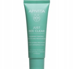APIVITA_Just Bee Clear Blemish Control Mattifying Moisturizer matujący żel-krem na skórę tłustą, skłonną do trądziku 40ml