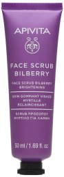 Fluff APIVITA_Face Scrub Bilberry Brightening delikatny peeling rozświetlający do twarzy z Borówką 50ml