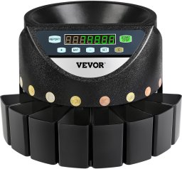 Vevor Liczarka bilonu i sorter monet euro LED automatyczna do biura i sklepu