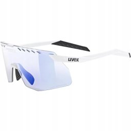 Okulary rowerowe Uvex Pace Stage S V - white matt/mirror blue