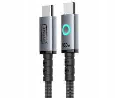 Kabel USB Monroe USB-C - USB-C 1.2 m Szary (C21-P1)