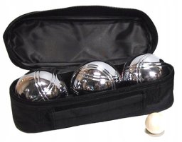 Zestaw Bocce 3 kule bule turystyczne