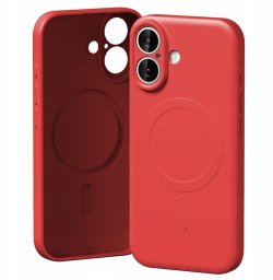 Etui Mercury Semi-Silicone MagSafe do iPhone 17 czerwony