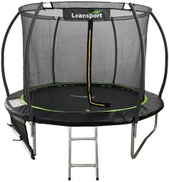 Trampolina LEAN Sport Max 10ft Czarno-Zielona