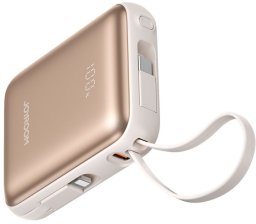 Powerbank Joyroom Powerbank JR-PBF27 22,5W 10000mAh z dwoma wbudowanymi kablami - złoty